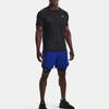 Under Armour Rush 2.0 Solid Logo Crew Neck T-Shirt Men Tops Black 1370318-001