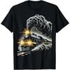 Dampfmaschine Zug Lokomotive Vintage Schaffner Unisex Jungen Kinder T-Shirt Vintage Mann Lässig Bequem Designer Kleidung