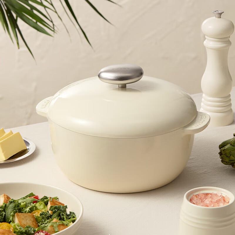 Wenlunshan Pebble Series Cast Iron Enamel Soup Pot