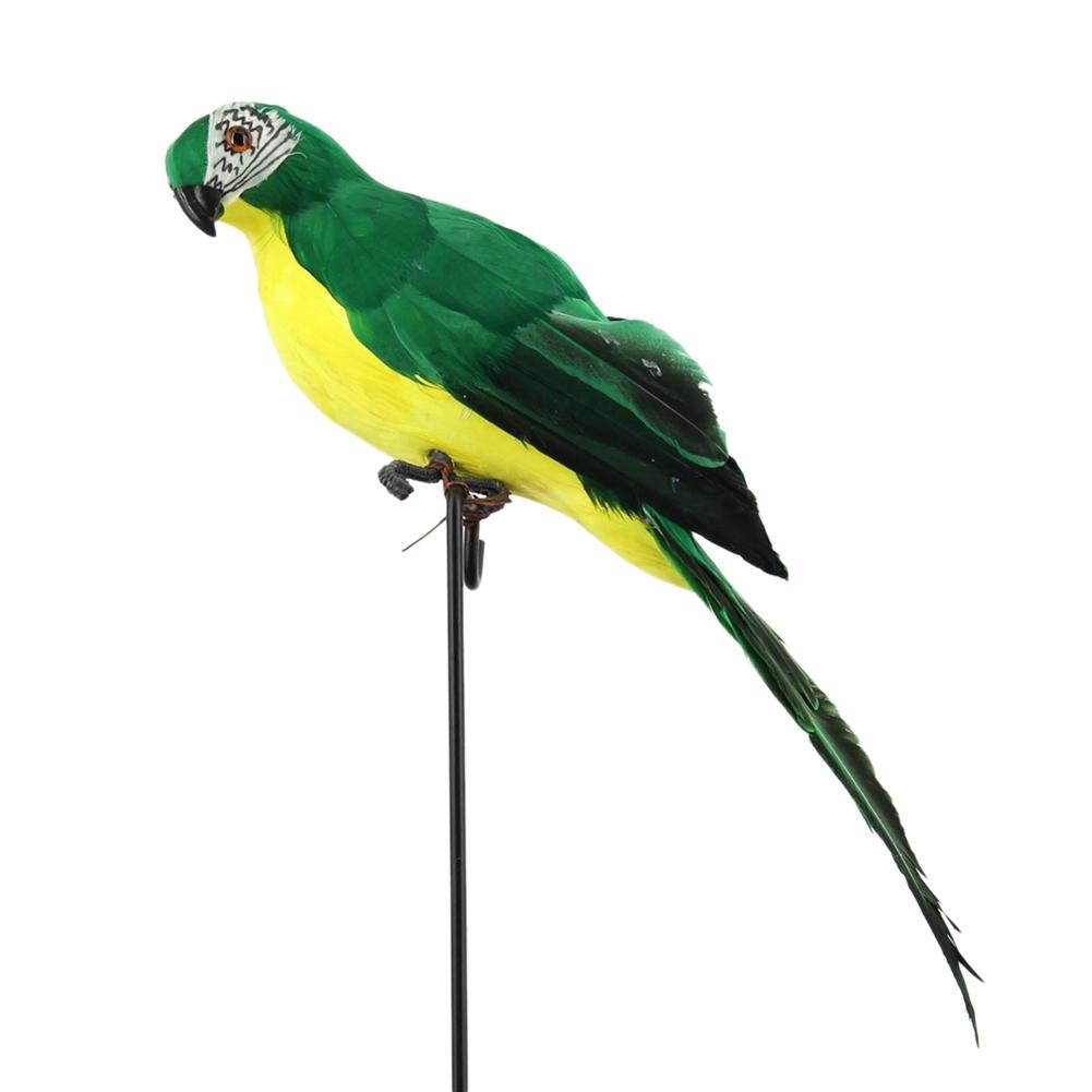 Garden Lawn Decoration Lifelike Fake Bird Artificial Parrot Realistic Decoration For Patio Decoration Party Prop Garden