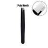 1/1pc Stainless Steel  Eyebrow Tweezers Kit Eyebrow Eyelash Tweezers with Storage Bag Beauty Salon Home Hair Removal Tweezers