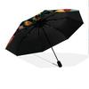 Tiger and Rooster  pattern, automatic folding umbrella, portable and foldable design, 8 ribs, a Christmas or birthday gift.