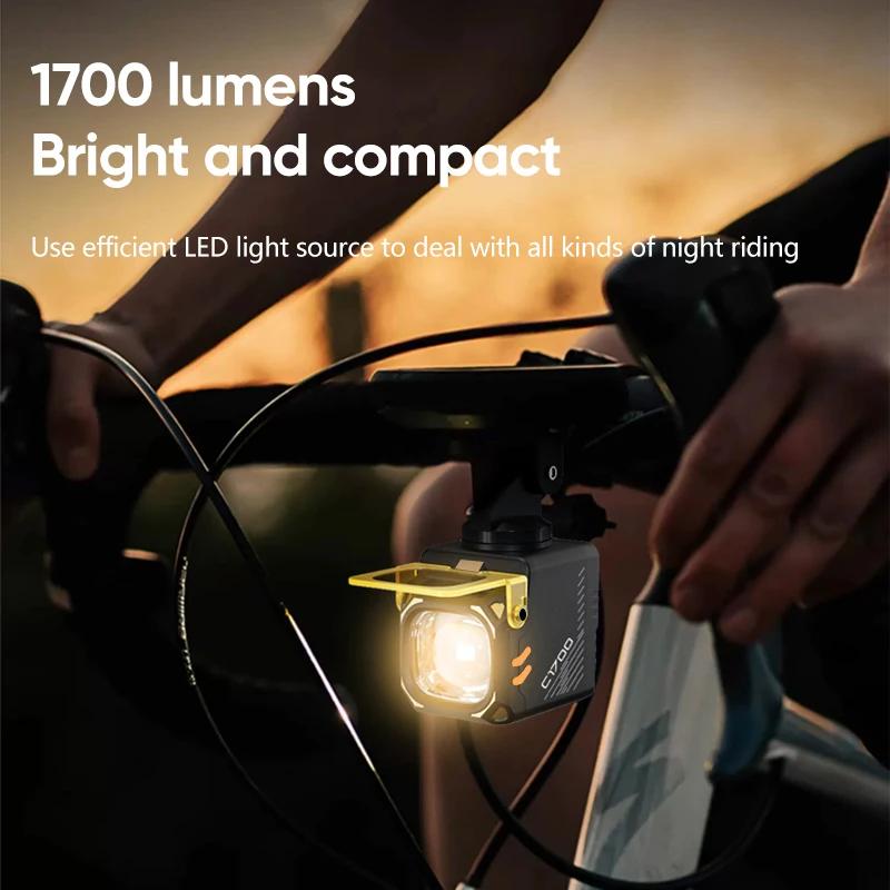 1700 Lumeni ZHIYU Far Bicicletă Lanternă Bicicletă Tip Ghidon Tip-C MTB Drum Iluminare Puternică C1700 Lampă Față Accesorii Bicicletă