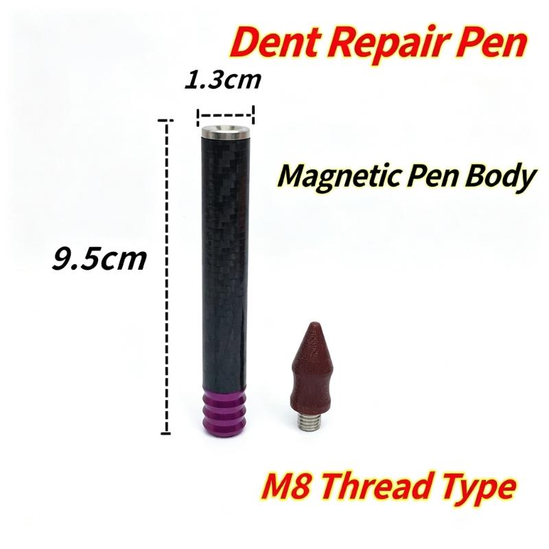 8Mm Threaded Auto Body Dents Repair Pen Tap Down Pen for Sheet Metal Leveling, Manual Tap Guidance and Finish Control In Garages