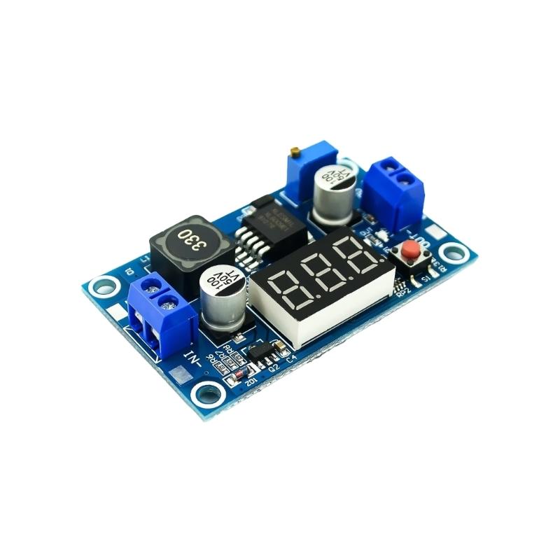 

Adjustable Steps up Power Supply Module With Digital Voltages Display 4A Output 94% Efficiency Overheats Protections