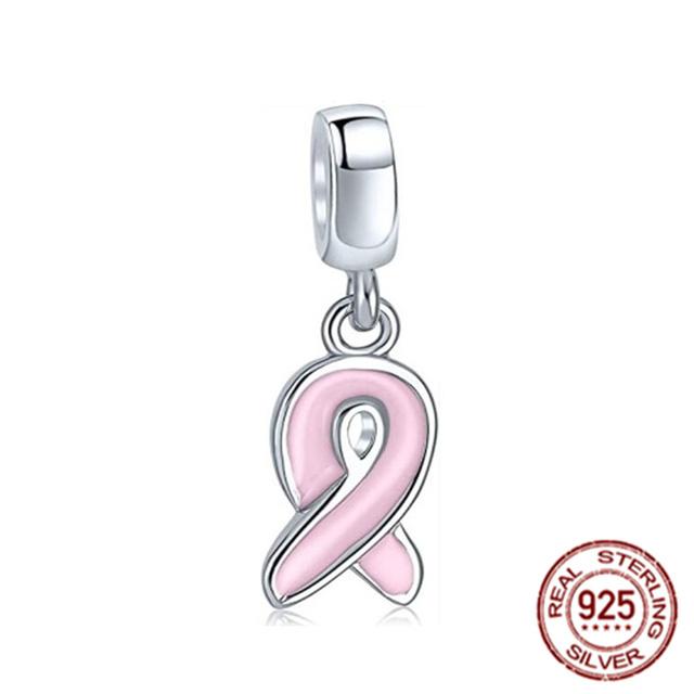 Pink Series Bikini Crown Mom Dumbbell Boxing Glove Dog 925 Sterling Silver Fit Original Fasion Bracelet Charm Bead DIY Jewelry