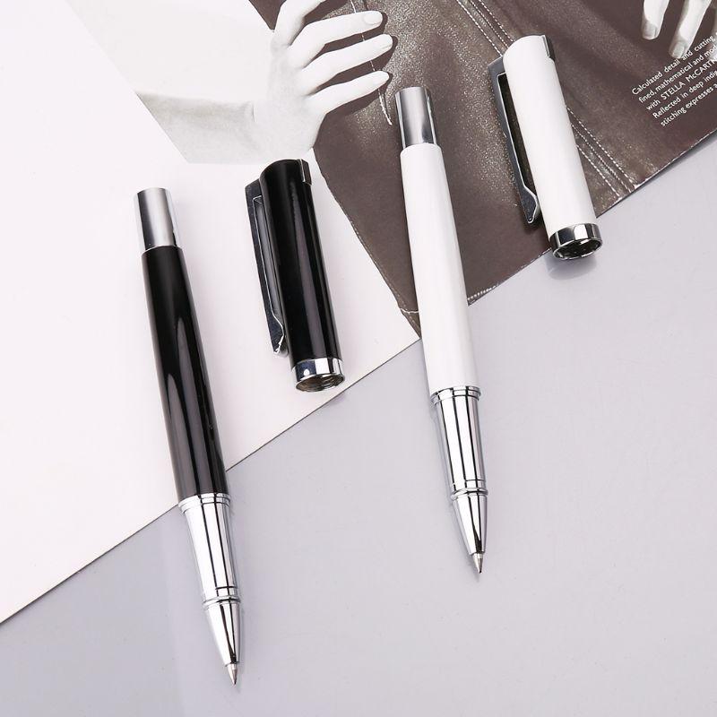 Pix cu bile tip roller cu semnătură metalică de lux Business de 0,5 mm Pixuri pentru semne cu cerneală gel neutră