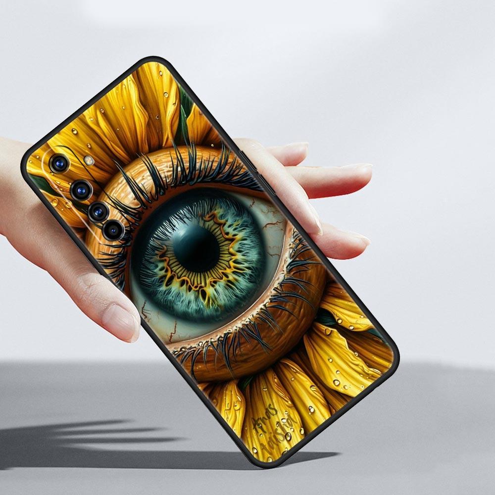 Fashion Eyelashes Eyes Case For Realme C67 C63 C55 C53 C35 C25 C21 GT 2 3 5 6 10 11 12 13 Pro Plus 5G Soft TPU Phone Cover Capas