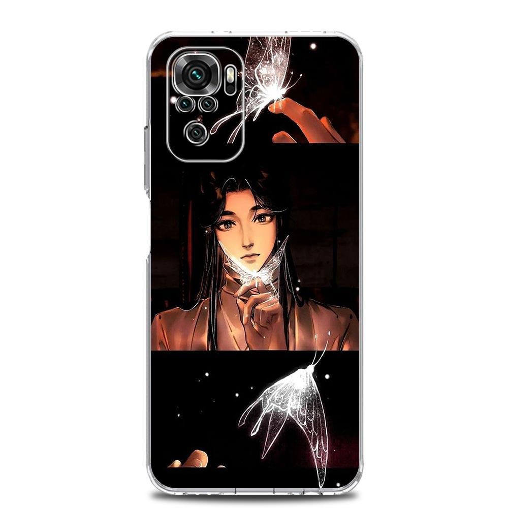 Heaven Official's Blessing Chinese Clear Phone Case For Xiaomi Redmi Note 12 5G 9S 9 8 10 11 Pro+ 9T 8T 10C 9C 9A 7 Pro Cover