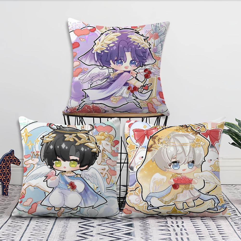 Spiel Love and Deepspace Himmlische Gottheit Kissenbezug Kissenbezug Dekoration Zimmer Zuhause Sofa Wohnen Büro Auto Nordische Schlichtheit