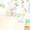 Colorful 26-Piece Letter Paperclip & Bookmark Set - Office & Planner Supplies
