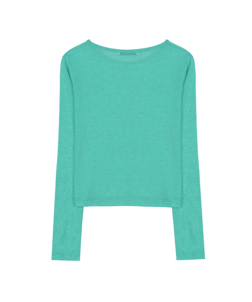 Nigaennikol [Essential] Wool Tencel Tee_Green
