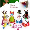 2er-Pack Neue Weihnachtshüte Kinder Papier Dekorative Hüte DIY Party Weihnachtshüte Weihnachts-Papierhüte mit Zufälligen Farben
