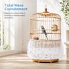 2pcs Lightweight Seed Catcher Guard Polyester Bird Cage Mesh Cover Bird Cage Accessory  Pet Birds