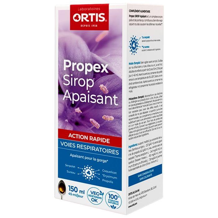 Ortis Propex Sirop Apaisant - Voies Respiratoires - 150 Ml