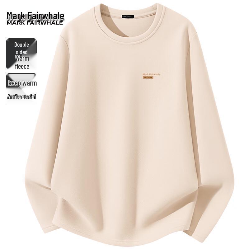 Mark Fairwhale Men's Double-Sided Brushed Fleece-Lined Thermal Long-Sleeve Base Layer T-Shirt