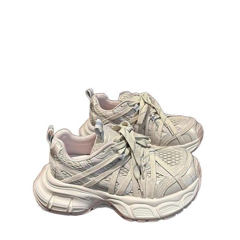 Spider web platform women's new small height increase mesh breathable casual sneakers