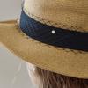 Maxza Pearl Mesh Ribbon Wire Raffia Boater Hat Ze07am004na