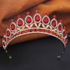 Princess Tiara Crown Headband for Women Elegant Queen Bridal Bride Headwear Hair Jewelry Gift for Wedding Dress Accessories