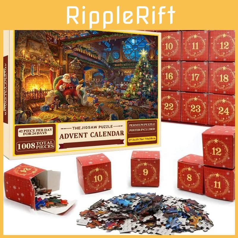 Puzzle Christmas 24 Day Countdown Advent Calendar Blind Box For Childrens Gift