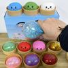 Glitter Dumpling colorfulPressure Ball Slow Rebound Soft Pinch Decompression Baozi Modeling Stress Relief Toy Birthday Gifts