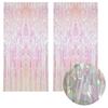 Samcos Tassel Curtain, Glitter, For Events, Gorgeous Decoration, 100cm*200cm, Set of 2, Party Decoration, Colorful Gloss, Birthday, Wedding, Stage, Sp