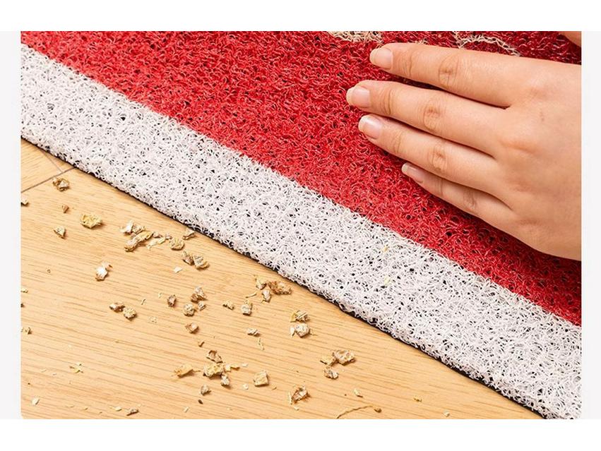 Non-Slip PVC Entrance Door Mat - Stain-Resistant, Cuttable, Coil Mat for Hallway/Mudroom