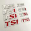 3D Metal Car Letters TSI Logo For VW TSI Badges Polo Golf 4 5 6 7 MK5 MK6 MK7 Jetta Touran Passat Emblem Stickers Accessories