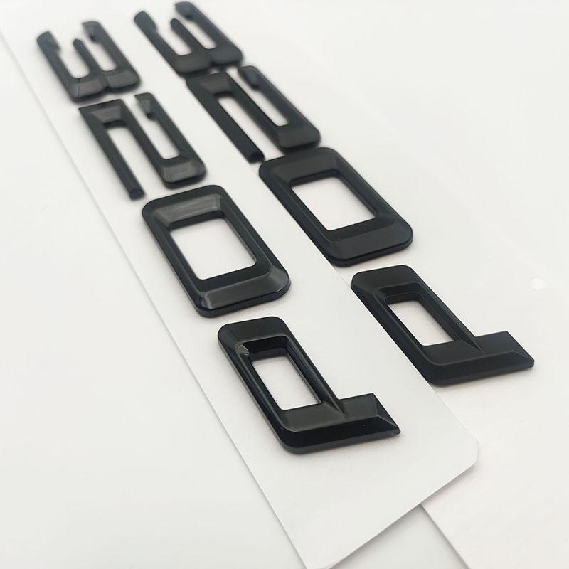3D ABS Chrom Matt Schwarz Logo 320d Emblem Buchstaben Auto Kofferraum Aufkleber 320d Zubehör
