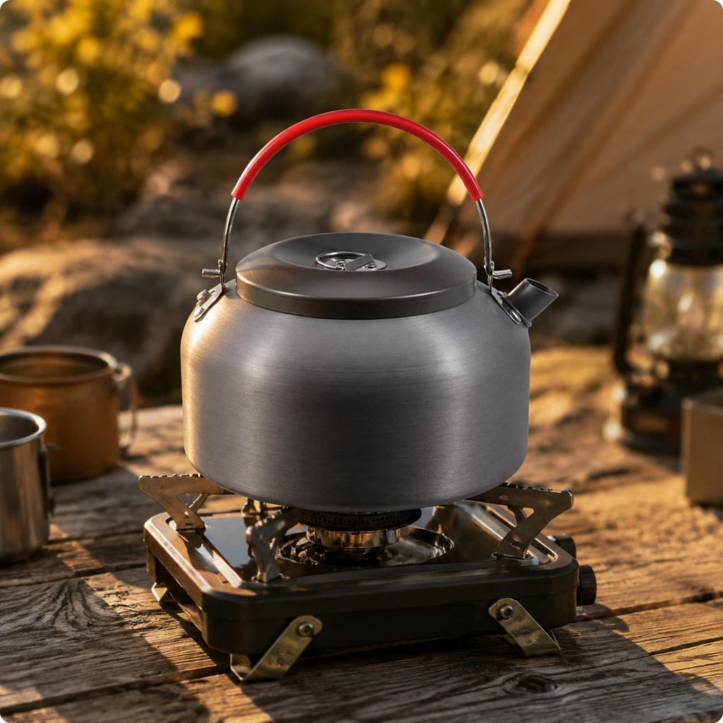Portable Outdoor Boiling Kettle Heat-Resistant for Fishing