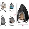 Chair Cover Anti-Dust Hanging Chair Cover with Zipper and Buckle Waterproof Windproof Swing Outdoor Garden Swing Egg Chair Cover