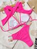 Halter Bikini Push Up Women Swimsuit Female Swimwear Mesh Brazilian Bikinis Set Swimming Suit Beachwear Bathing Suit
