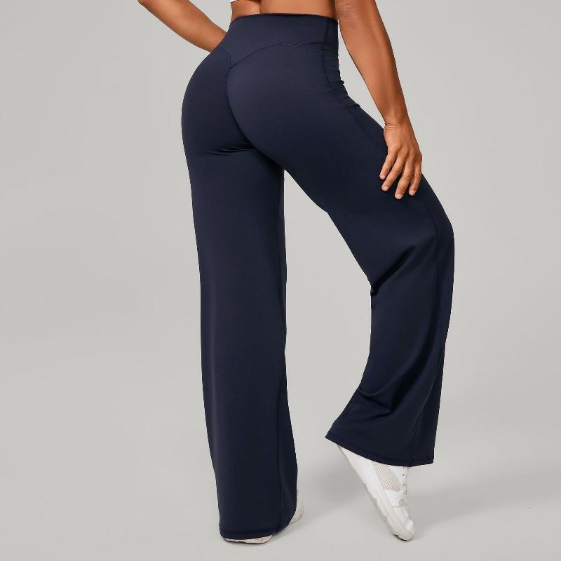 Merganser Pilates Straight Yoga Pants Versatile Loose Wide Leg Pants Running Sports Fitness Buttocks Long Pants