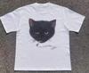Rookende kat grafisch t-shirt y2k vintage stijl T-shirt Maat S-5XL Unisex T-shirt