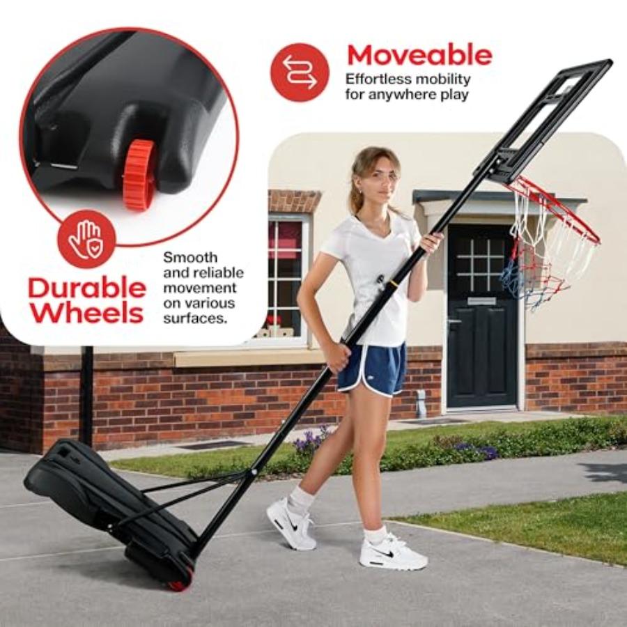 Basketball Hoop Outdoor 33 inch Backboard with 7084 inch Adjustable Height Portable Basketball Hoops Goals for Teenagers and Yo United States