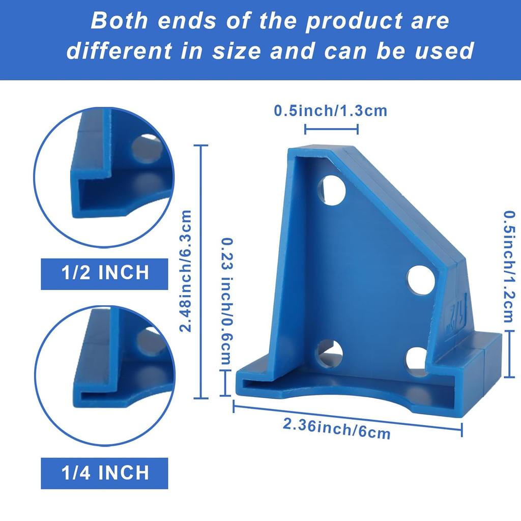 40 Pcs 1/4 inch & 1/2 inch Flooring Spacers, Laminate Floor Spacers, Flooring Installation Spacers for Vinyl Plank, LVP, Laminate Wood, Engineered