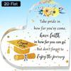 2D Flat, Heart-shaped Acrylic Inspirational Information Graduation Certificate, Suitable for Living Room,Room,Home Decoration,no Electricity Required