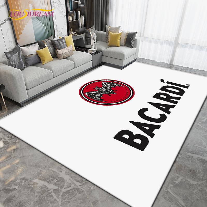 Bacardi Rum Area Rug Large Carpets Rugs for Living Room Bedroom Bedside Kids Room Decoration,Kitchen Bathroom Anti-slip Mat Gift