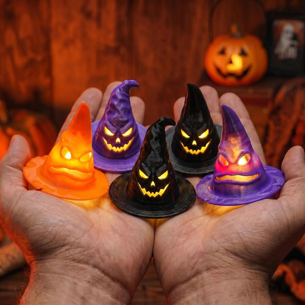 Hanging LED Halloween Witch Hat Decoration Lights for Party Indoor Home Decor