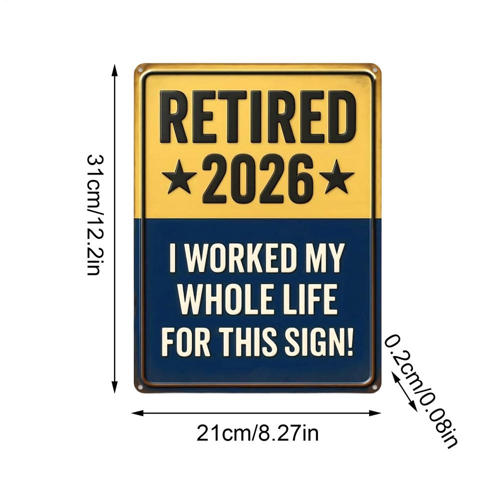 

Retirement Sign Eye-catching Retired Sign Photo Prop Keepsake Retirement Party Decoration For Women Home Bedroom Offices Cafes