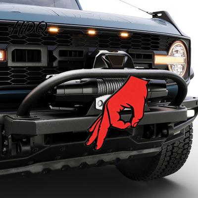 Tapones Decorativos para Enganche de Remolque OK Cubierta de Mano Divertida Receptor de 2" para Cubierta Resistente Camión SUV Plástico Resistente a la Intemperie Accesorio de Coche Regalo Único Diversión para el Conductor