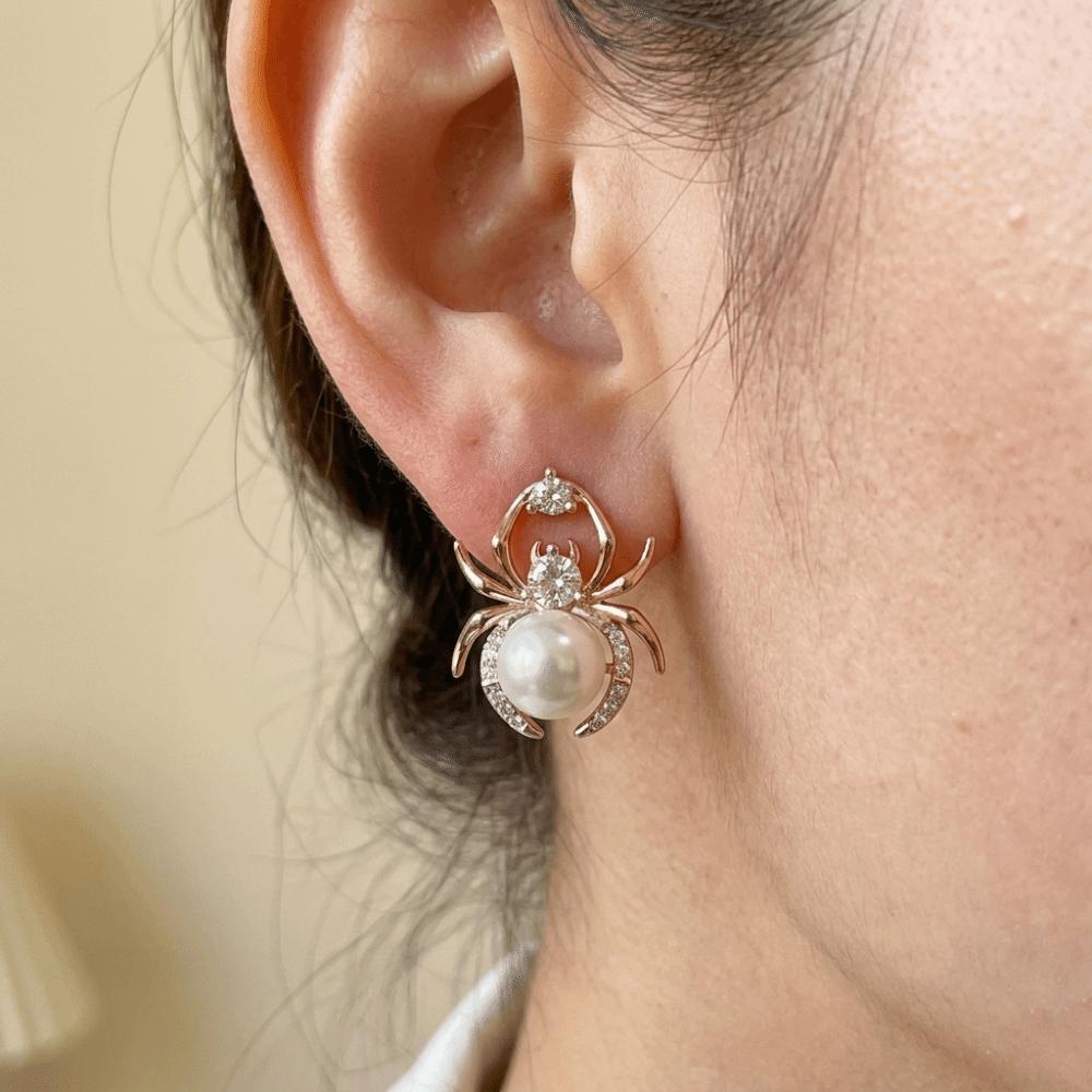 Imitation Pearl Simulated Pearl Earrings Gold Color Vintage Retro Jewelry For Women