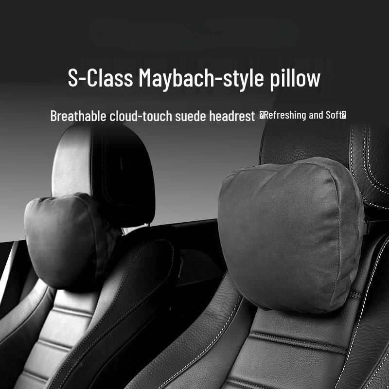All-Series Mercedes-Benz, Maybach & Tesla Headrest Neck Pillow & Lumbar Support Cushion