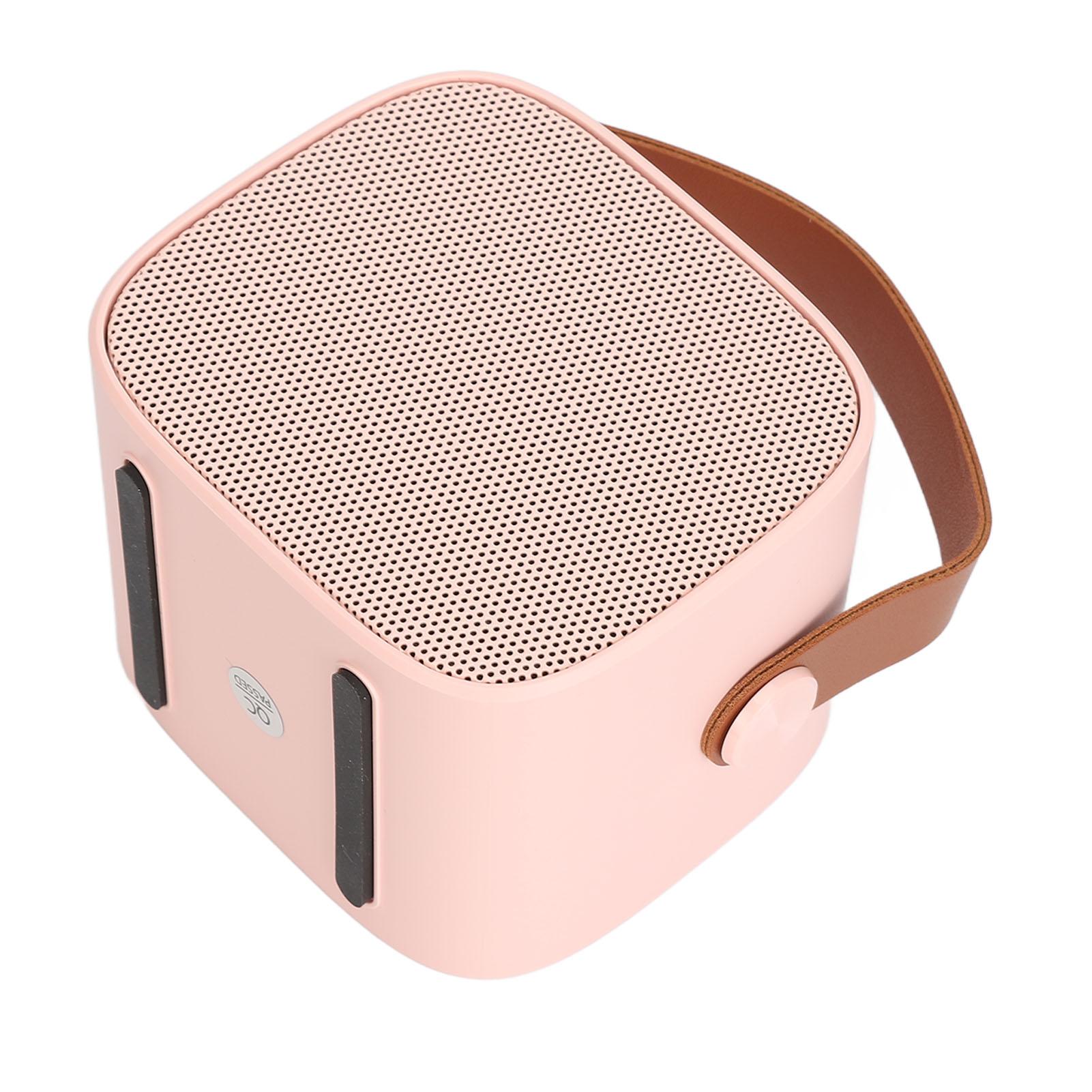 

Mini Karaoke Machine Mini Karaoke Portable Bluetooth Speaker with 2 Wireless Microphones for Kids Adults Pink