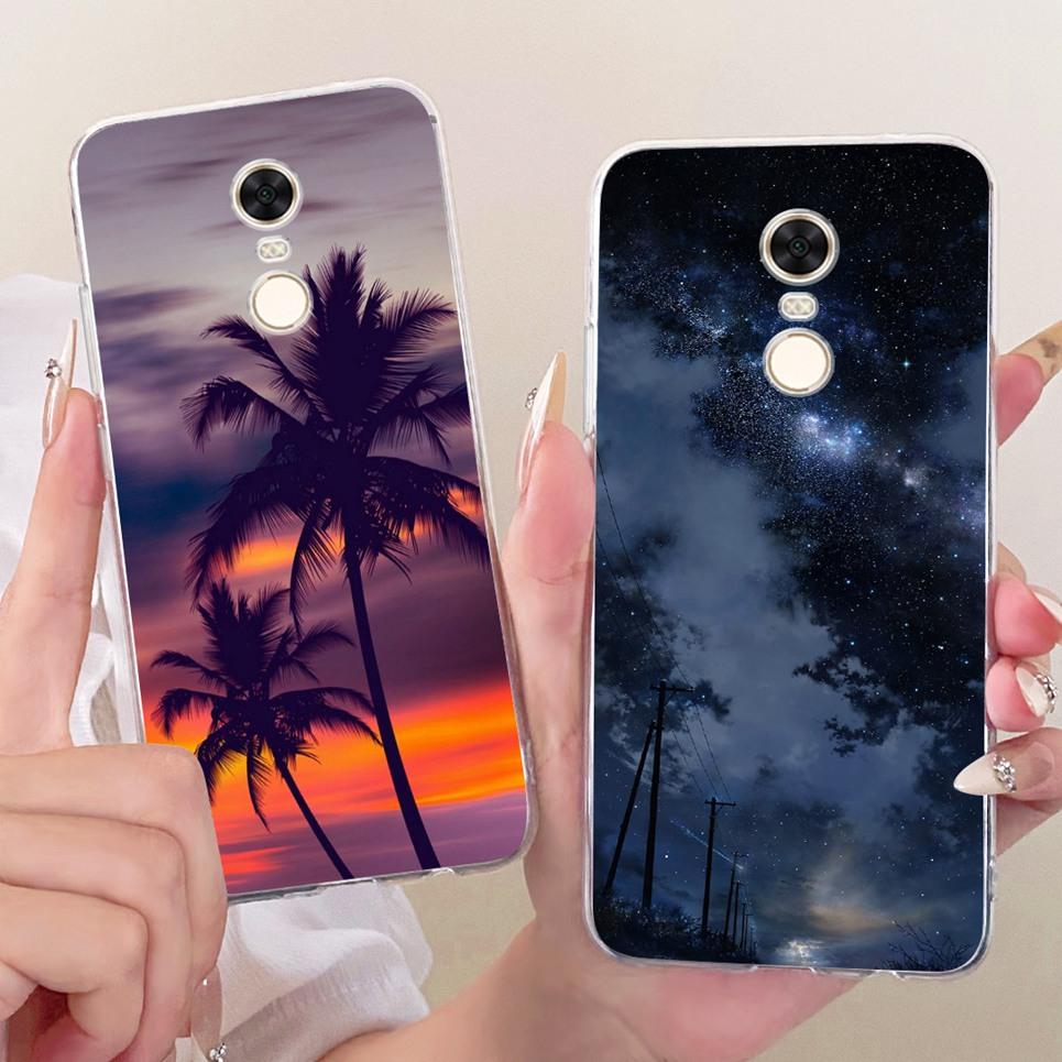 For Xiaomi Redmi 5 Plus 5Plus Redmi5 Phone Case Chinese Dragon Cute Cat Cartoon Pattern Casing Soft Clear Silicone Back Cover