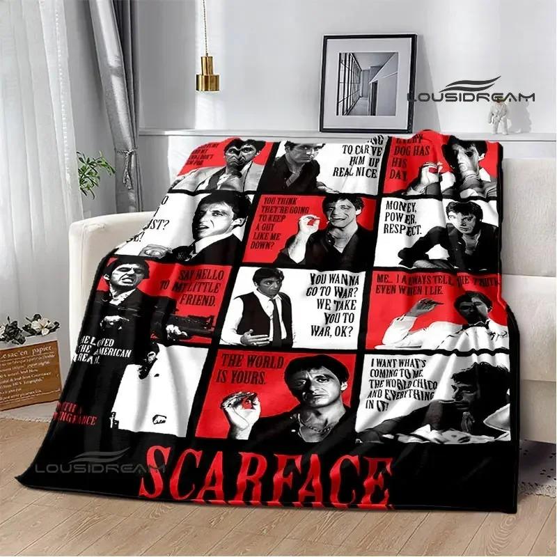 Classic movie Scarface Polyna blankets bed with a blanket to warm the beautiful blanket home travel blankets birthday gift