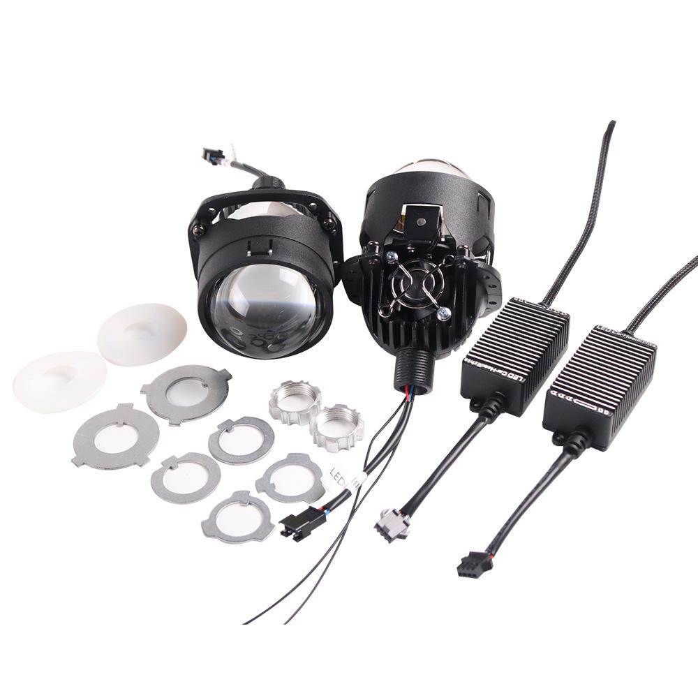 SANVI 2.5" Non-Destructive 40W Bi-LED Projector Headlights, 6000K Super Bright LED.