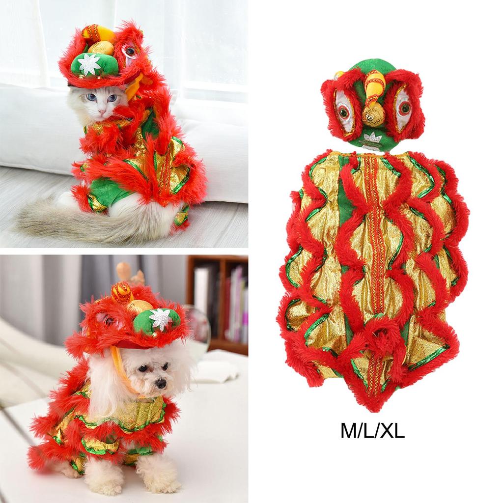 Winter Puppy Costume Cute Coat Jacket Lightweight Soft Chinese Spring Festival