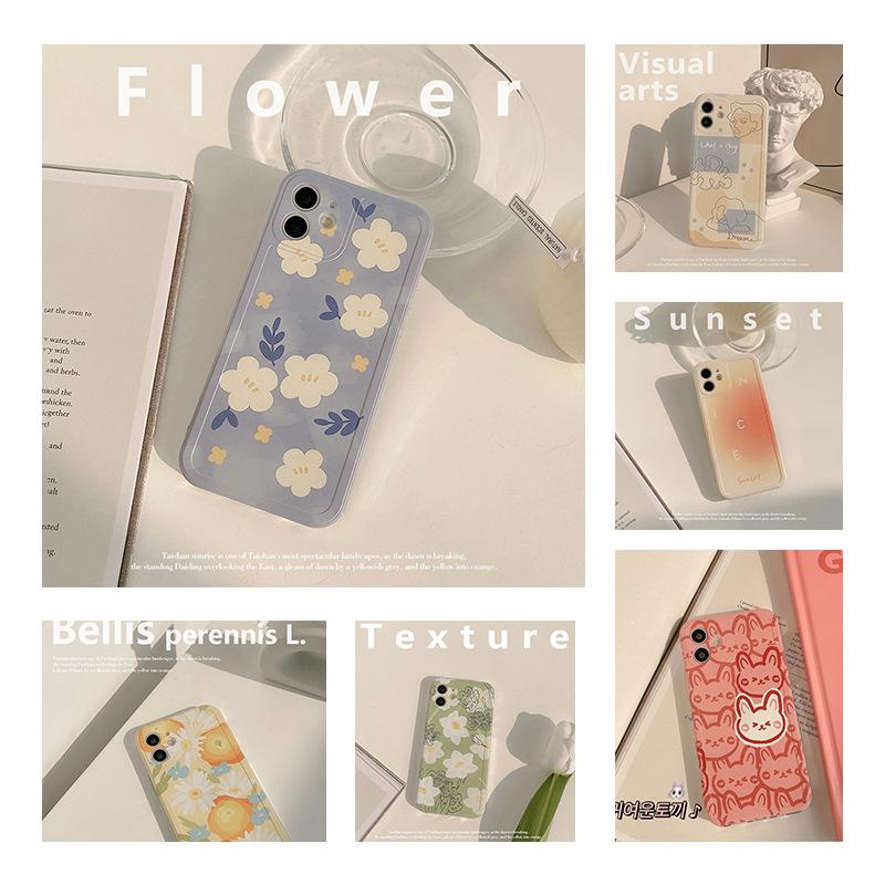Ins Style Retro Flower for Apple 16 Phone Case for IPhone 15 All Inclusive 17 Pro Max Soft Case for 12For13 for Huawei