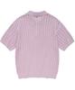 COVERNAT Small Authentic Crochet Collar Half Knit Light Purple